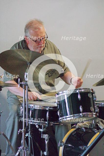 Spike Wells, Splash Point Jazz Club, Eastbourne, East Sussex, 24 July 2019. Creator: Brian O'Connor.