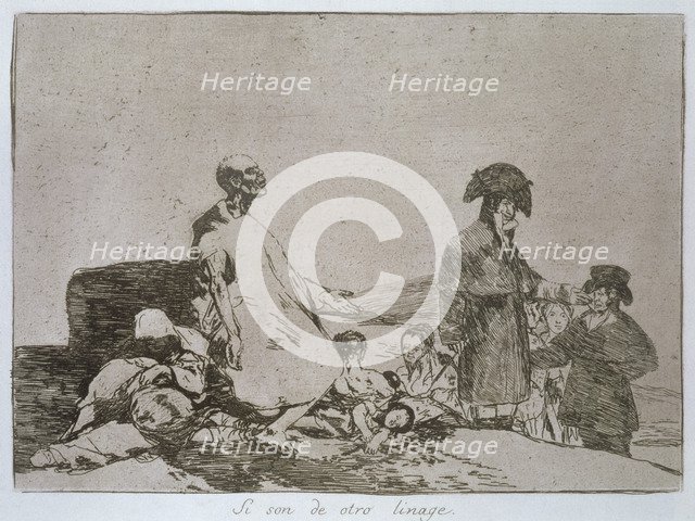 The Disasters of War, a series of etchings by Francisco de Goya (1746-1828), plate 61: 'Si son de…