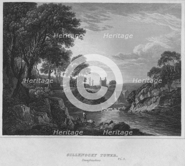 'Gillknocky Tower, Dumfrieshire', 1814. Artist: John Greig.
