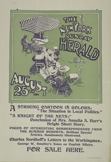 The New York Sunday herald. August 25th 1895., c1895. Creator: Charles Hubbard Wright.