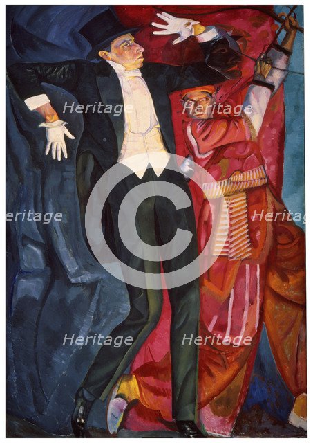 'Portrait of the stage producer Vsevolod Meyerhold', 1916. Artist: Boris Grigor'yev