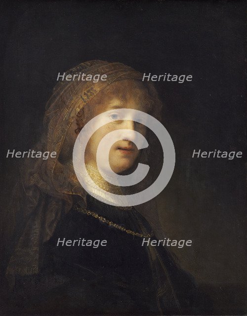 Portrait of Saskia van Uylenburgh. Artist: Rembrandt van Rhijn (1606-1669)