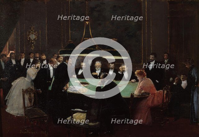 La salle de jeux du casino, 1889. Creator: Béraud, Jean (1849-1936).