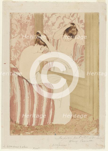 The Coiffure, 1890-1891. Creator: Mary Cassatt (American, 1844-1926).