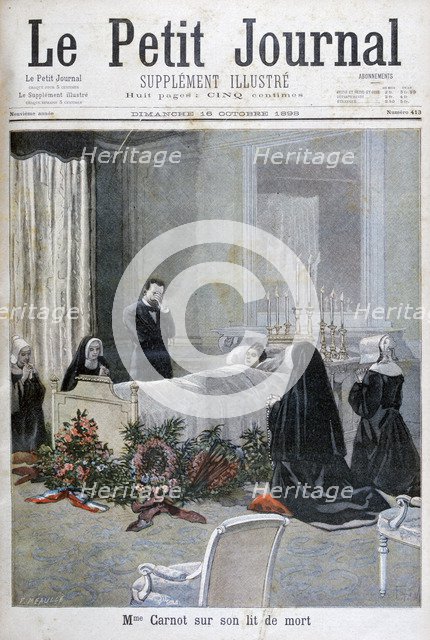 The death of the son of Marie François Sadi Carnot, 1898. Artist: F Meaulle