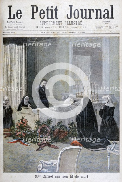 The death of the son of Marie François Sadi Carnot, 1898. Creator: F Meaulle.