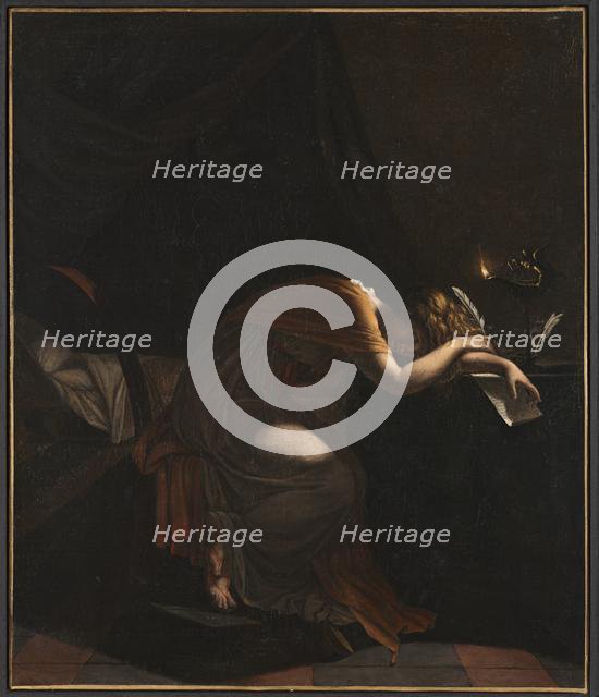 The Death of Sophonisba, c. 1810. Creator: Pierre Guérin (French, 1774-1833), attributed to.