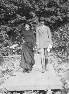 Fashion show, East Hampton, Long Island, between 1933 and 1942. Creator: Arnold Genthe.