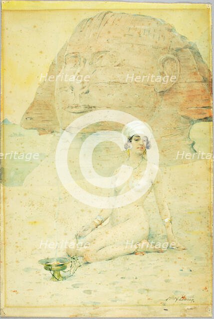 Spirit of the Sphinx, late 19th-early 20th century. Creator: Henry Bacon.