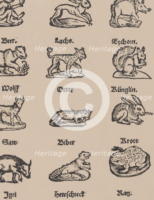 Modelbuch aller Art Nehens vn Stickens (Page 14r), 1535. Creator: Christian Egenolff.