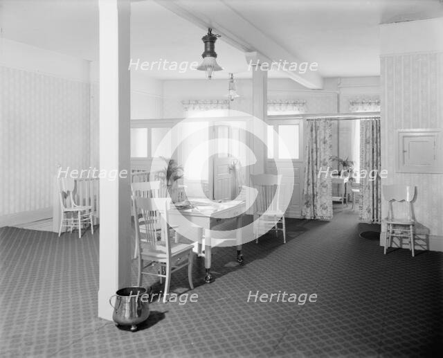 E.M. Bigsby Co. show rooms, restroom, third floor, between 1900 and 1915. Creator: Unknown.