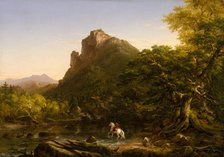 The Mountain Ford, 1846. Creator: Thomas Cole.