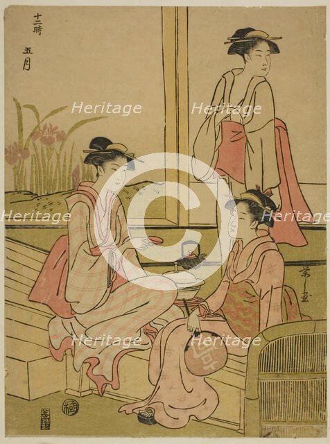 The Fifth Month (Gogatsu), from the series "The Twelve Months (Juni toki)", c. 1791. Creator: Hosoda Eishi.