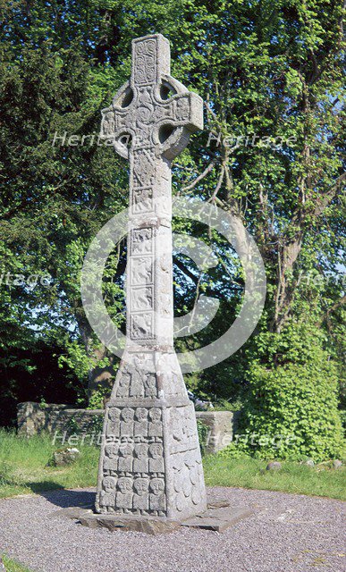 West face of the Celtic Moone high cross, 9th century. Artist: Unknown