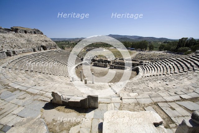 The Theatre at Miletus, Turkey. Artist: Samuel Magal