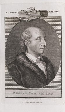Portrait of William Coxe (1748-1828) , 1786. Creator: Holloway, Thomas (1748-1827).