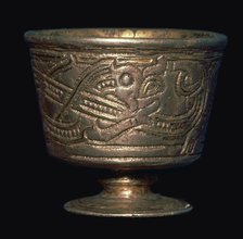 Viking silver cup from Jelling, 10th century Artist: Unknown