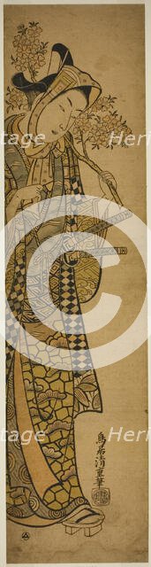 The Actor Sanogawa Ichimatsu l as a young man, c. 1742. Creator: Torii Kiyoshige.