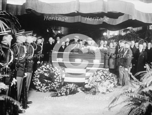 Vice Pres't. Sherman lying in state, 1912. Creator: Bain News Service.