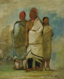 Three Fox Indians, (1837-1839?). Creator: George Catlin.