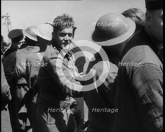 British Soldiers Aboard Ships Evacuating Dunkirk, 1940. Creator: British Pathe Ltd.