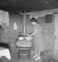 Corner of kitchen in tobacco sharecropper's home, Person County, North Carolina, 1939. Creator: Dorothea Lange.