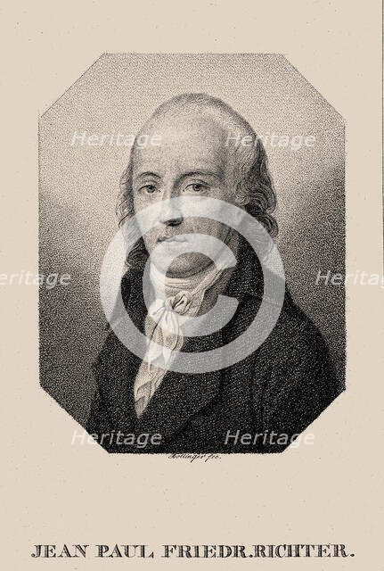 Portrait of the writer Jean Paul (1763-1825). Creator: Bollinger, Friedrich Wilhelm (1777-1825).