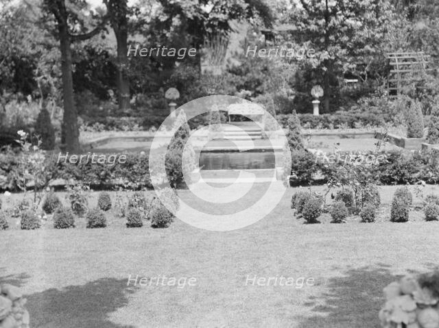 Edge, Charles N., garden, 1933 June 18. Creator: Arnold Genthe.