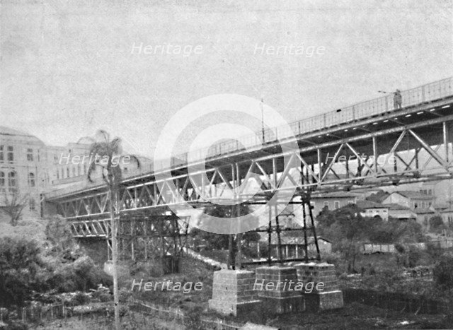 'Viaducto do Cha', 1895. Artist: Paulo Kowalsky.