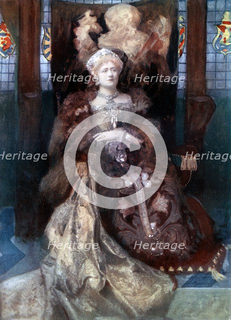 Ellen Terry in Henry VIII, c1902.Artist: Window & Grove