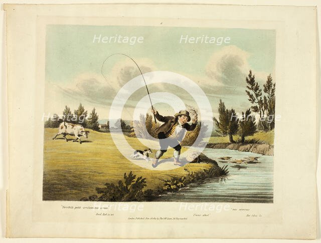 Delights of Fishing, 1823. Creator: Charles Turner.