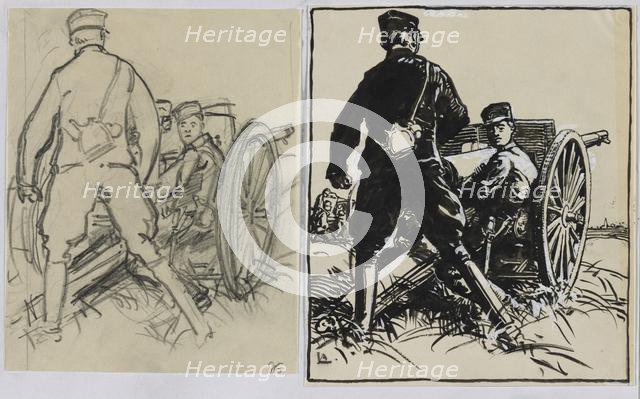 Artillelurs belges, 1914. Creator: Auguste Louis Lepère (French, 1849-1918).