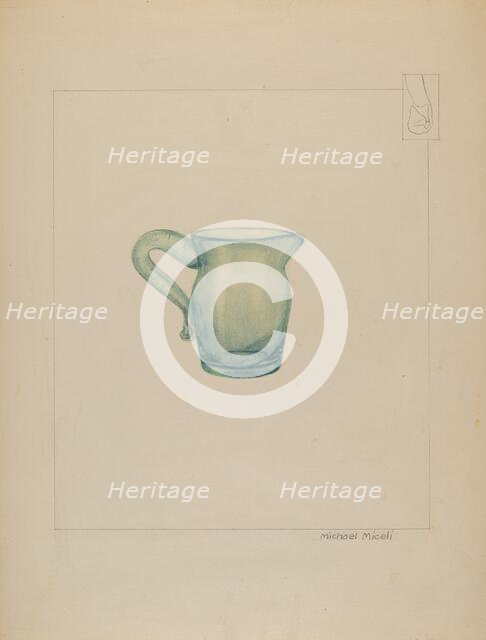 Cream Pitcher, c. 1937. Creator: Michael J. Miceli.
