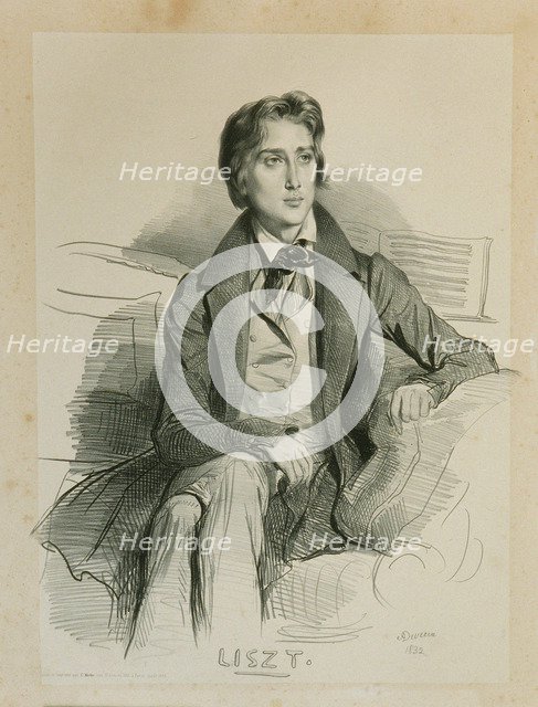 Portrait of the composer Franz Liszt (1811-1886).