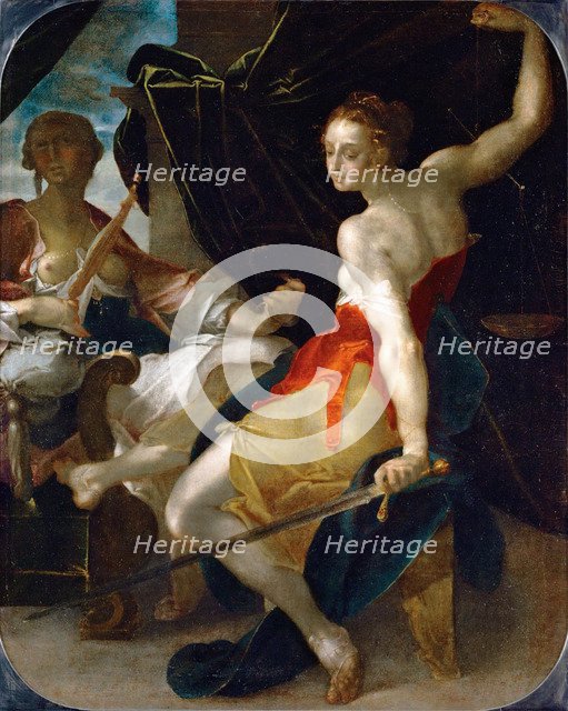 Allegory of Justice and Prudence. Artist: Spranger, Bartholomeus (1546-1611)