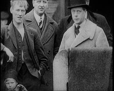 Prince Edward, Prince of Wales Inspecting Working Class Homes in the North of England, 1929. Creator: British Pathe Ltd.