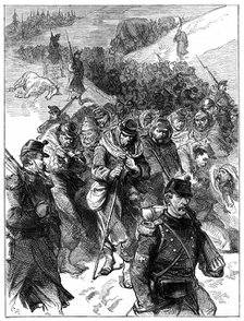 French retreat to Switzerland, 30 January-1 February 1871 (c1880). Artist: Unknown