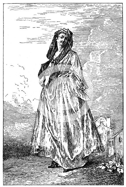 French Costume, (1885).Artist: Jean-Antoine Watteau