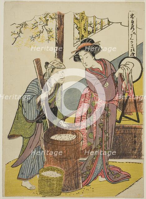 Act Six: Yoichibei's House from the play Chushingura (Treasury of Loyal Retainers), Japan, c.1779/80 Creator: Shunsho.