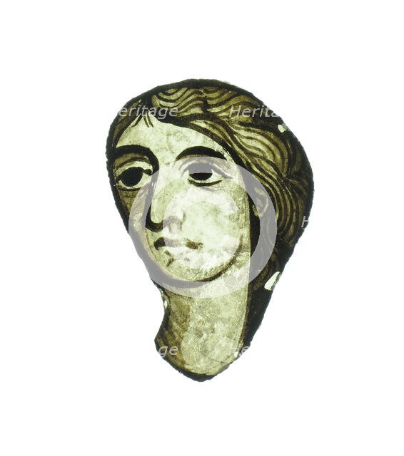 Glass Fragment, French, 12th-14th century. Creator: Unknown.