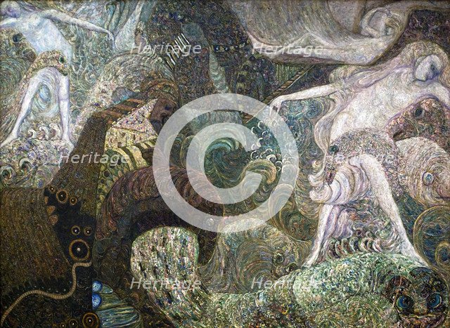 'Sea Bottom', late 19th or early 20th century.  Artist: Vasily Ivanovich Denisov