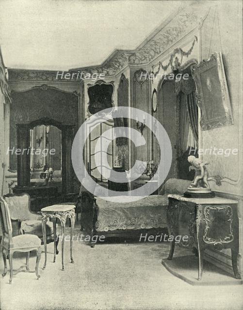 Louis XV's bedchamber, carried out by Maison Soubrier, (1903). Creator: Unknown.