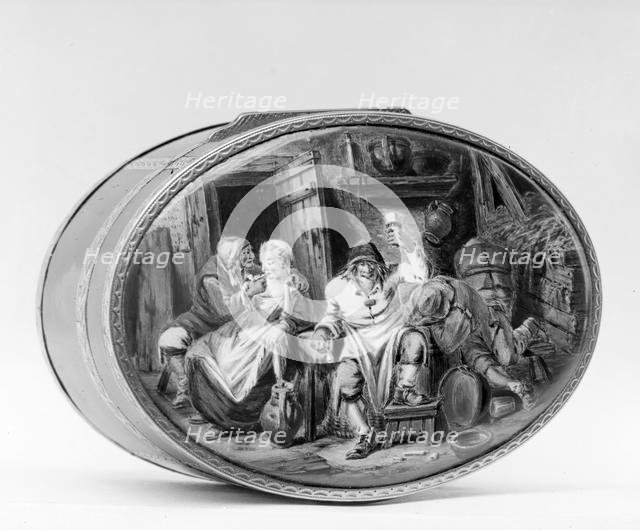 Snuffbox with genre scene, 1761-62. Creator: Jean-Lambert Payen.