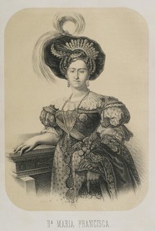 Maria Francisca of Braganza (1800-1834), Portuguese infanta of the House of Braganza..., 1886.  Creator: Unknown.