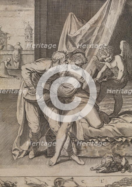 Ogni cosa vince l'oro, ca. 1590-95. Creator: Agostino Carracci.