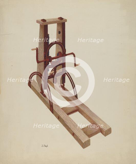 Wheelwright's Drill, 1935/1942. Creator: Joseph L. Boyd.