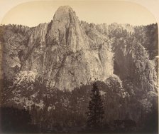 Sentinel. Front View: 3270 Feet., 1861. Creator: Carleton Emmons Watkins.