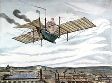 Henson and Stringfellow's 1843 design for steam-powered flying machine, 1843. Artist: Unknown