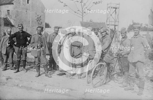 Neufmentier [i.e., Chauconin-Neufmontiers], German wounded prisoners, between c1914 and c1915. Creator: Bain News Service.