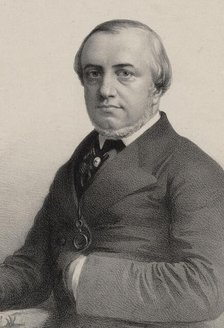 Portrait of the composer Adolphe Le Carpentier (1809-1869). Creator: Anonymous.